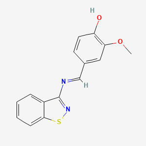 4-{[(1,2-Benzothiazol-3-yl)amino]methylidene}-2-methoxycyclohexa-2,5-dien-1-one