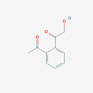 molecular formula C10H10O3 B12597584 1-(2-Acetylphenyl)-2-hydroxyethan-1-one CAS No. 872611-37-5