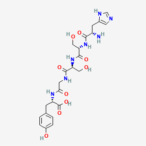 molecular formula C23H31N7O9 B12597589 L-Histidyl-L-seryl-L-serylglycyl-L-tyrosine CAS No. 911427-94-6