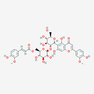 molecular formula C38H40O19 B1259759 异山奈酚 2''-[6-(E)-阿魏酸葡萄糖苷] 