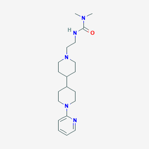 molecular formula C20H33N5O B12597601 N,N-Dimethyl-N'-{2-[1'-(pyridin-2-yl)[4,4'-bipiperidin]-1-yl]ethyl}urea CAS No. 648896-05-3