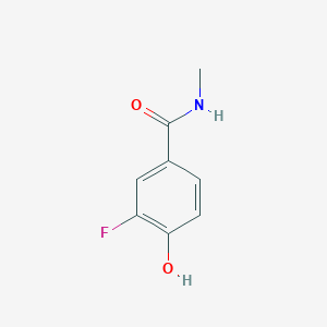 molecular formula C8H8FNO2 B12597636 3-Fluoro-4-hydroxy-N-methylbenzamide CAS No. 633317-77-8