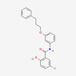 5-Chloro-2-hydroxy-N-[3-(3-phenylpropoxy)phenyl]benzamide