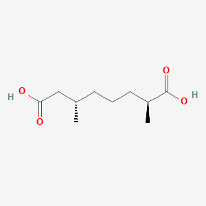 molecular formula C10H18O4 B12597640 (2S,6S)-2,6-Dimethyloctanedioic acid CAS No. 891195-45-2