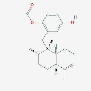 molecular formula C23H32O3 B1259765 17-O-Acetylavarol 