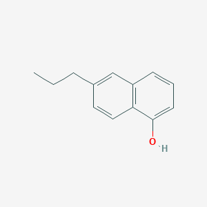 molecular formula C13H14O B12597655 6-Propylnaphthalen-1-ol CAS No. 650628-08-3