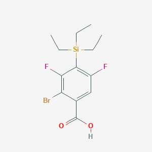 Benzoic acid, 2-bromo-3,5-difluoro-4-(triethylsilyl)-