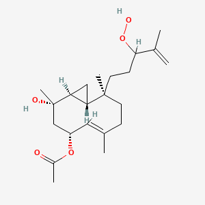 molecular formula C22H36O5 B1259770 Pacificin H(rel) 