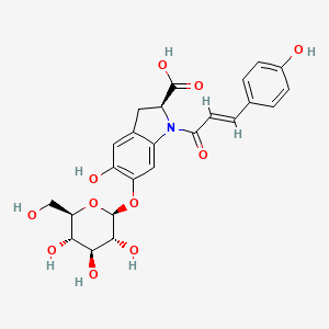 molecular formula C24H25NO11 B1259771 Oleracein A 