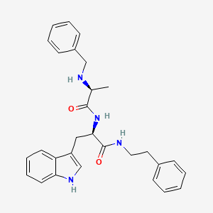 molecular formula C29H32N4O2 B12597717 N-Benzyl-L-alanyl-N-(2-phenylethyl)-D-tryptophanamide CAS No. 634163-67-0