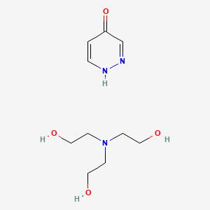 molecular formula C10H19N3O4 B12597718 2-[bis(2-hydroxyethyl)amino]ethanol;1H-pyridazin-4-one CAS No. 880485-23-4