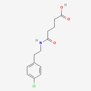 5-[2-(4-Chlorophenyl)ethylamino]-5-oxopentanoic acid