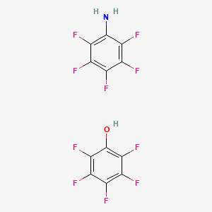 molecular formula C12H3F10NO B12597755 Pentafluorophenol--pentafluoroaniline (1/1) CAS No. 880131-86-2