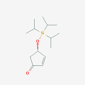 2-Cyclopenten-1-one, 4-[[tris(1-methylethyl)silyl]oxy]-, (4S)-