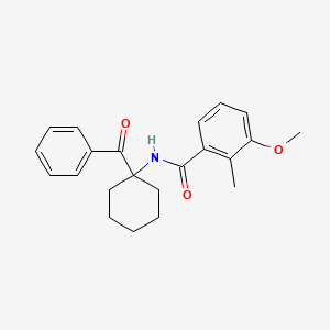 Benzamide, N-(1-benzoylcyclohexyl)-3-methoxy-2-methyl-