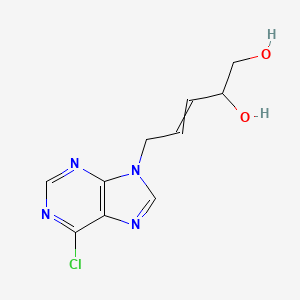 5-(6-Chloro-9H-purin-9-yl)pent-3-ene-1,2-diol