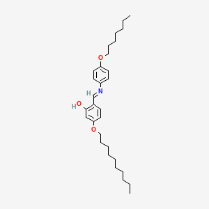 molecular formula C30H45NO3 B12597805 3-(Decyloxy)-6-{[4-(heptyloxy)anilino]methylidene}cyclohexa-2,4-dien-1-one CAS No. 643755-17-3