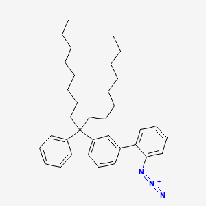 molecular formula C35H45N3 B12597856 2-(2-Azidophenyl)-9,9-dioctyl-9H-fluorene CAS No. 879689-94-8