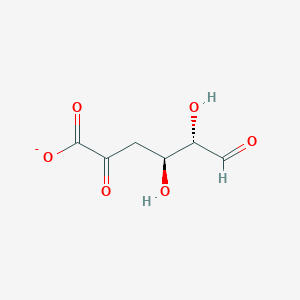 molecular formula C6H7O6- B1259786 (4S,5S)-4,5-二羟基-2,6-二氧代己酸 