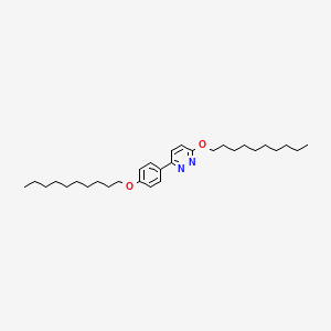 molecular formula C30H48N2O2 B12597872 3-(Decyloxy)-6-[4-(decyloxy)phenyl]pyridazine CAS No. 648431-37-2