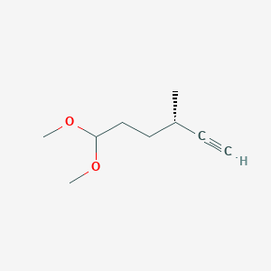 (3S)-6,6-dimethoxy-3-methylhex-1-yne