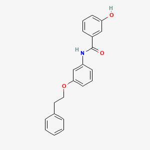 3-Hydroxy-N-[3-(2-phenylethoxy)phenyl]benzamide