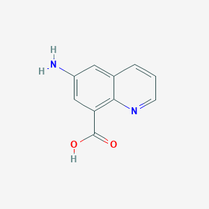 molecular formula C10H8N2O2 B125979 6-Aminoquinoline-8-carboxylic acid CAS No. 157915-06-5