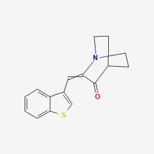 2-[(1-Benzothiophen-3-yl)methylidene]-1-azabicyclo[2.2.2]octan-3-one