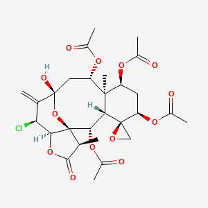 molecular formula C28H35ClO13 B1259791 Juncin P 