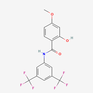 N-[3,5-Bis(trifluoromethyl)phenyl]-2-hydroxy-4-methoxybenzamide