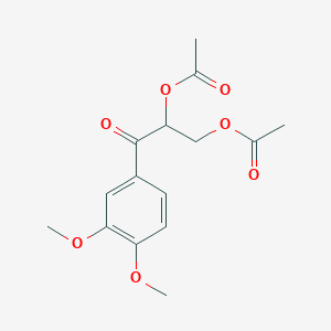 molecular formula C15H18O7 B1259792 2,3-Diacetoxypropioveratrone 