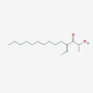 molecular formula C16H30O2 B12597927 4-Ethylidene-2-hydroxytetradecan-3-one CAS No. 648893-98-5