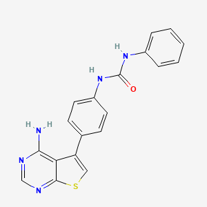 n-[4-(4-Aminothieno[2,3-d]pyrimidin-5-yl)phenyl]-n'-phenylurea