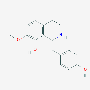 molecular formula C17H19NO3 B1259793 Norjuziphine, (+/-)- CAS No. 82373-01-1