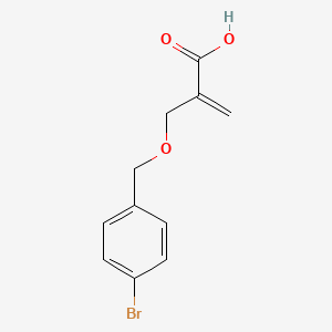 2-{[(4-Bromophenyl)methoxy]methyl}prop-2-enoic acid