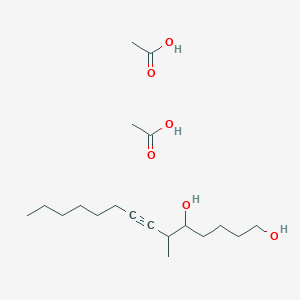 Acetic acid;6-methyltetradec-7-yne-1,5-diol