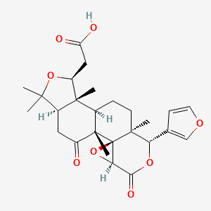 molecular formula C26H32O8 B1259797 Isoobacunoic acid 