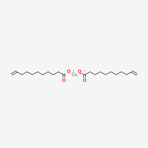 molecular formula C11H20CuO2+2 B1259799 Copper undecylenate CAS No. 35322-29-3