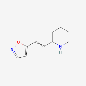 2-[2-(1,2-Oxazol-5-yl)ethenyl]-1,2,3,4-tetrahydropyridine