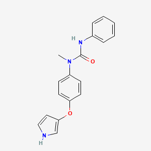 Urea, N-methyl-N'-phenyl-N-[4-(1H-pyrrol-3-yloxy)phenyl]-