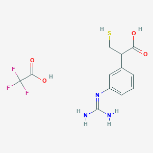 2-[3-(diaminomethylideneamino)phenyl]-3-sulfanylpropanoic acid;2,2,2-trifluoroacetic acid