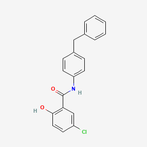 molecular formula C20H16ClNO2 B12598055 N-(4-Benzylphenyl)-5-chloro-2-hydroxybenzamide CAS No. 634186-10-0