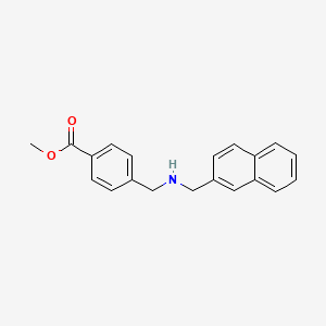 molecular formula C20H19NO2 B12598062 Benzoic acid, 4-[[(2-naphthalenylmethyl)amino]methyl]-, methyl ester CAS No. 905818-73-7