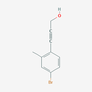 molecular formula C10H9BrO B12598070 3-(4-Bromo-2-methylphenyl)prop-2-yn-1-ol CAS No. 902137-98-8