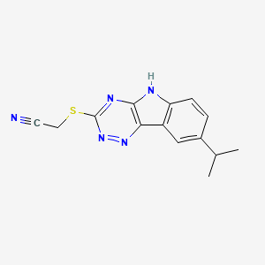 Acetonitrile,[[8-(isopropyl)-2H-1,2,4-triazino[5,6-B]indol-3-YL]thio]-