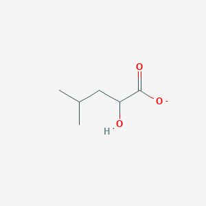 molecular formula C6H11O3- B1259815 2-Hydroxy-4-methylpentanoate 