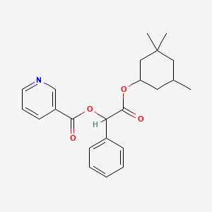 molecular formula C23H27NO4 B1259816 环己醇烟酸酯 CAS No. 39537-99-0