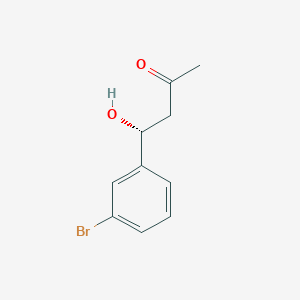 molecular formula C10H11BrO2 B12598180 (4R)-4-(3-bromophenyl)-4-hydroxybutan-2-one CAS No. 909707-18-2