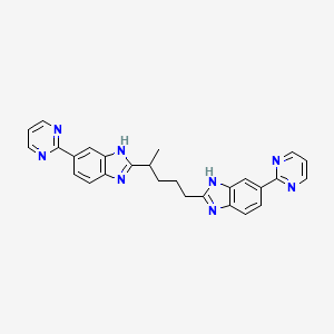 1H-Benzimidazole, 2,2'-(1-methyl-1,4-butanediyl)bis[5-(2-pyrimidinyl)-