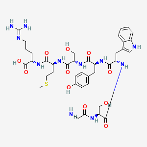 Glycyl-L-seryl-L-tryptophyl-L-tyrosyl-L-seryl-L-methionyl-N~5~-(diaminomethylidene)-L-ornithine